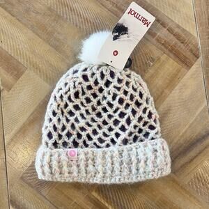Marmot Girls Pom Pom Frosty‎ Beanie Hat Boggin One Size NWT